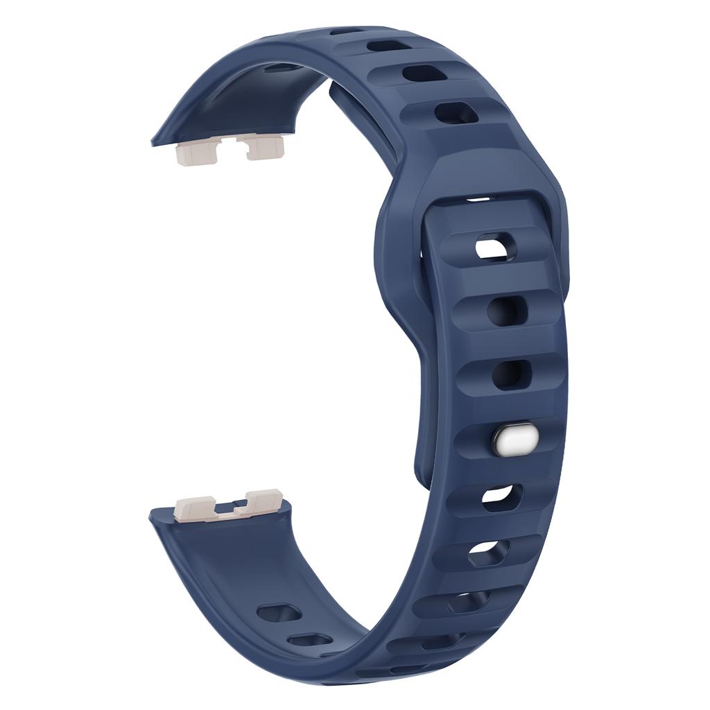 Silikonarmband für Huawei Band 10 NFC/10/9 NFC/9/8 NFC/8 Smart Armband Design mit umgekehrter Schnalle und Rillendesign