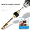 Hex Shank Quick-Release Drill Adapter with Self-Locking Socket 