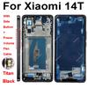 LCD Display Screen Frame Cover For Xiaomi 14T Xiaomi 14T Pro Middle Frame Housing Cover Bezel with Side Button Spare Parts