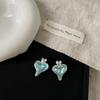Zircon Metal Love Stud Earrings Women'S High Sense Light Luxury Elegant Personality Simple Versatile Temperament Fashion Earrings