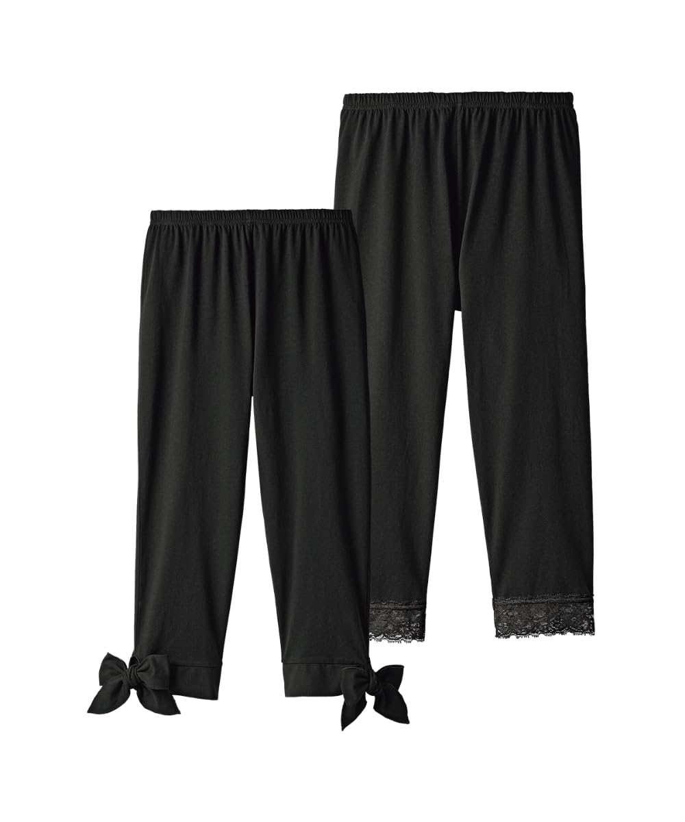 

Nissen Набор размеров Женские леггинсы, длина 3/4, 2, черный, L-LL