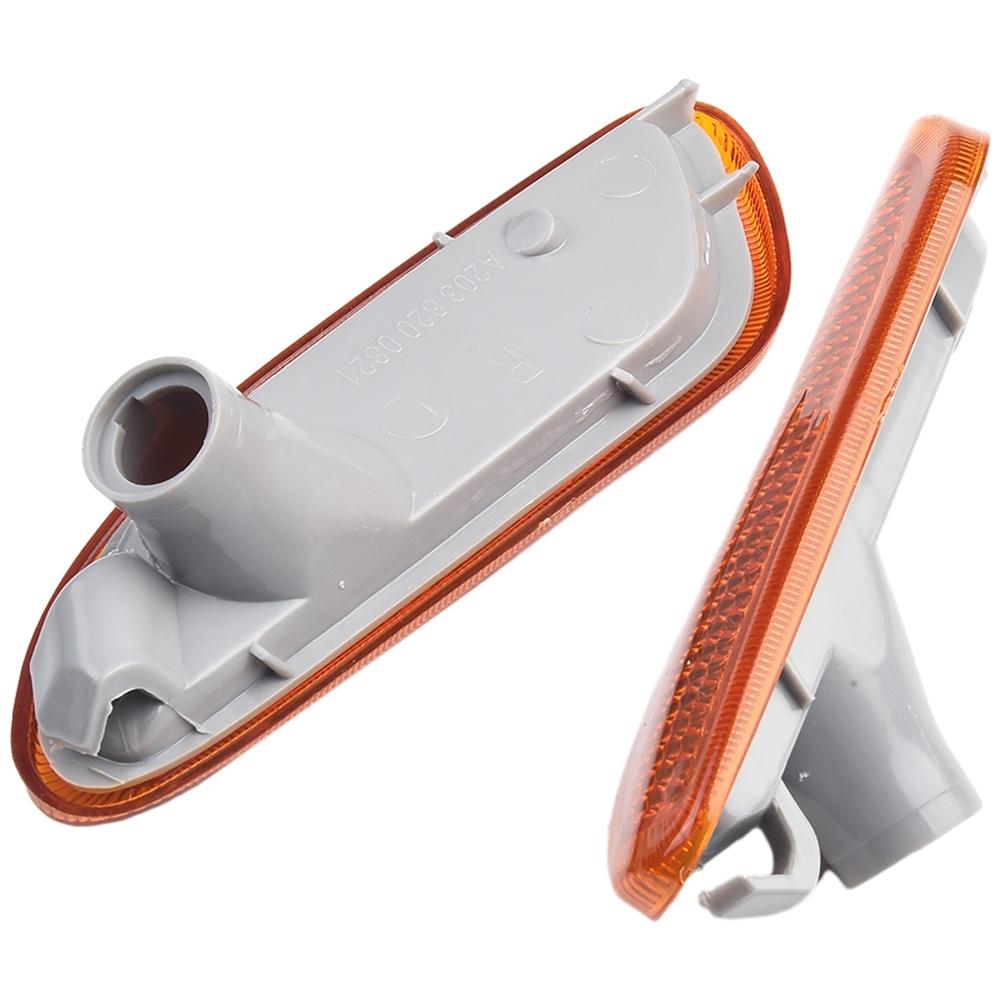 Clear Lens Side Marker Lights for W203 CClass Left & Right Pair