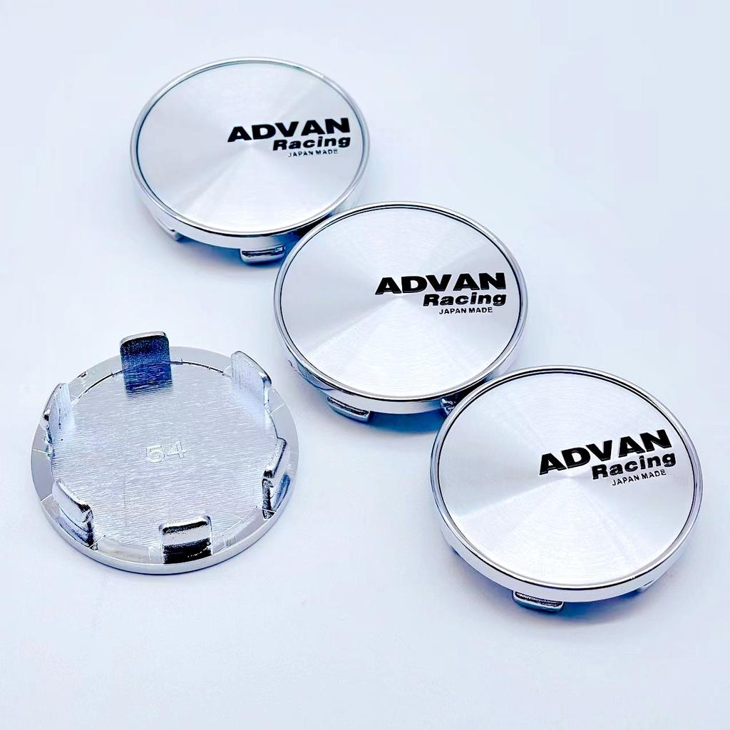 4pcs/Set High Quality 3D 54mm For Car emblem Wheel hub Center Cap ADVAN Badge covers sticker Decals Styling accessories