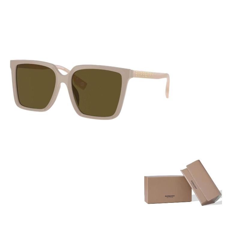 

Burberry Temple Logo Plate Frame Square Sunglasses Women’s Beige 57 бежевый