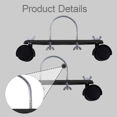 Carbon Steel Electric Heater Support Adjustable Wheel Base Pair for Home Office Heater Replacement
