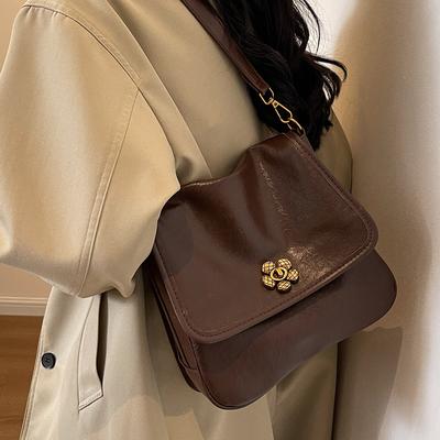 Popular Small Bags Women's Autumn and Winter Versatile New Retro Shoulder Messenger Bag Women's Small Square Bag