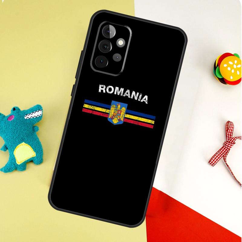 Romania Flag Case For Samsung Galaxy A54 A34 A24 A14 A12 A22 A32 A42 A52 A72 A52S A51 A71 A13 A53 Cover