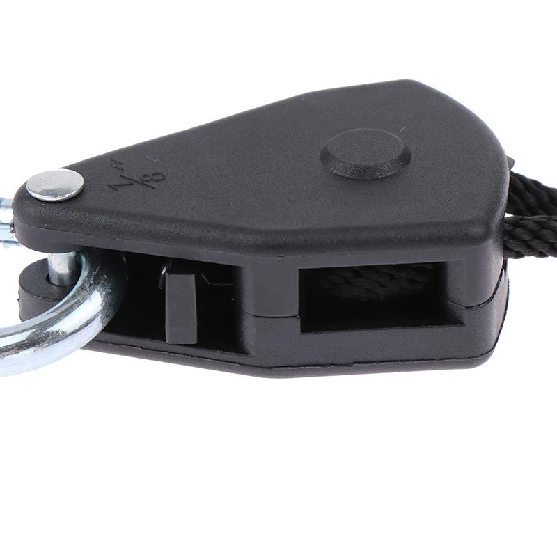 1/8 2M Adjustable 8Inch Lanyard Hanging For Tent Fan Grow Plant Lamp Pulley Ropes Pulley Lifting Pulley Hook
