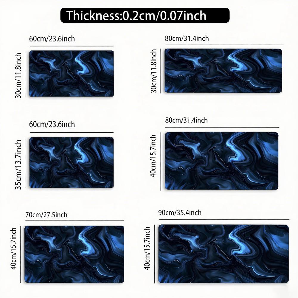 Blue Marble Texture Mouse Pad Large Rubber Anti-slip PC Desk Accessories Mousepad for Offices and Gamer Keyboard Mats Decor Mat