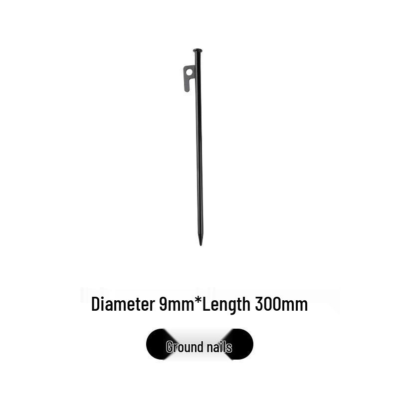 Outdoor Windproof Tent Stakes Set - Heavy-Duty Steel Ground Nails, Available In 20/30/40cm for Camping and Beach Canopies.