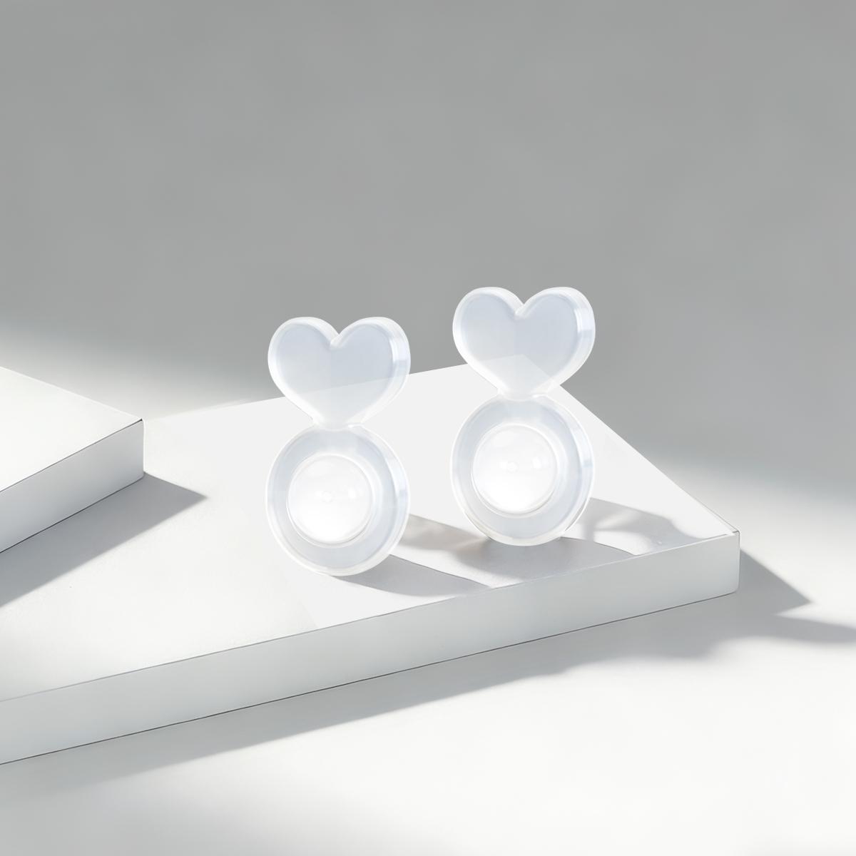 

Силіконові вушні фіксатори для важких сережок: Невидимі підтримуючі накладки для невисаючих мочок вух - безпечні підйомники вушних прикрас для сережок-гвоздиків та підвісок 10pc білий