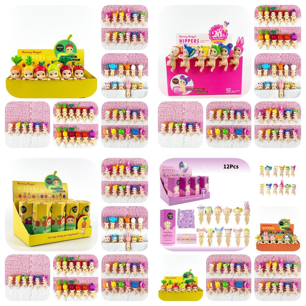 Adorable Sonnyangel Blind Box Collectible Figure Cute Pvc Car Decoration Hippers Lookingback