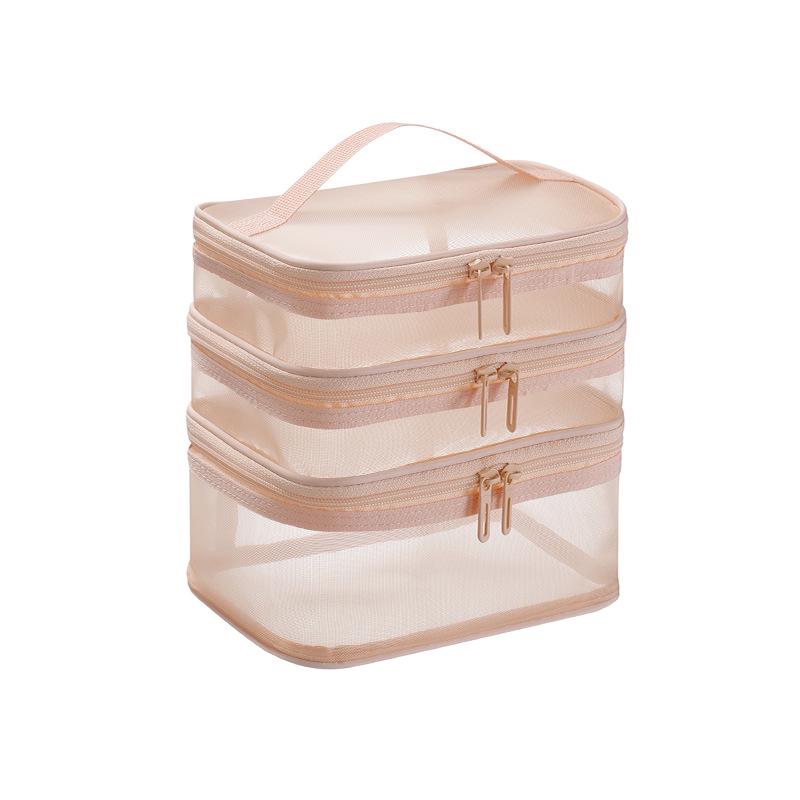 Portable Large-Capacity Toiletry and Cosmetic Bag with Palace Style and Optional Logo