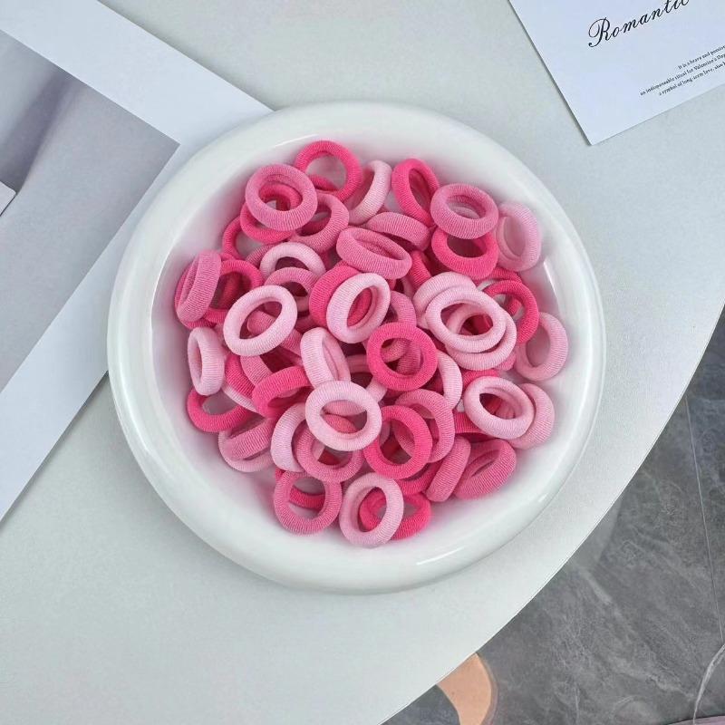 

10 шт. цветные базовые нейлоновые резинки для волос для девочек, резинка для волос с хвостиком, детские модные аксессуары для волос 10pcs