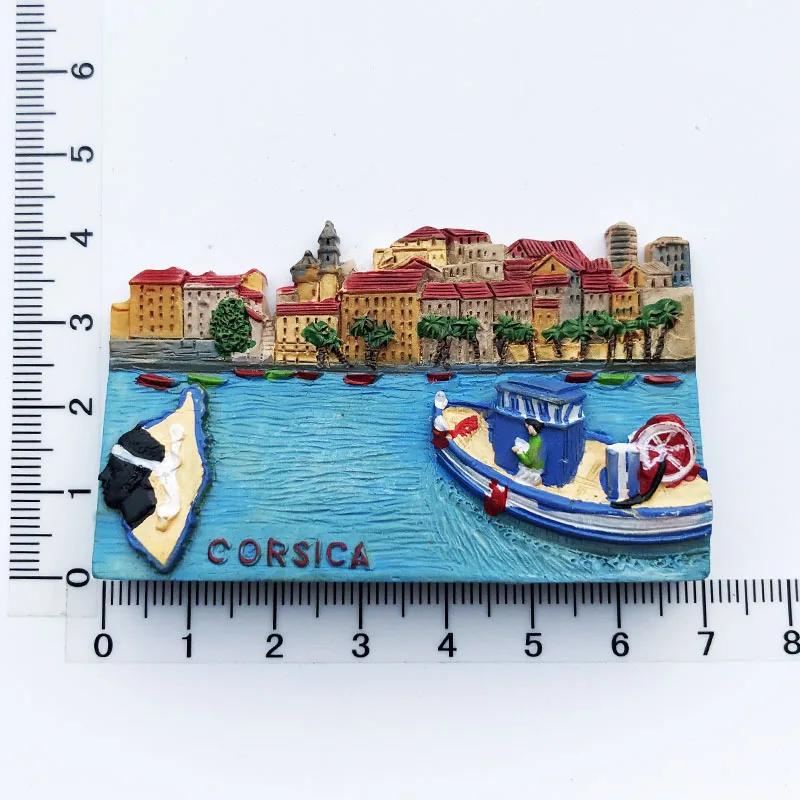 Frankreich Reise Kühlschrank Aufkleber Paris Korsika Tourismus Souvenirs Magnetische Aufkleber für Kühlschrank Hochzeitsgeschenke Kühlschrankmagnete