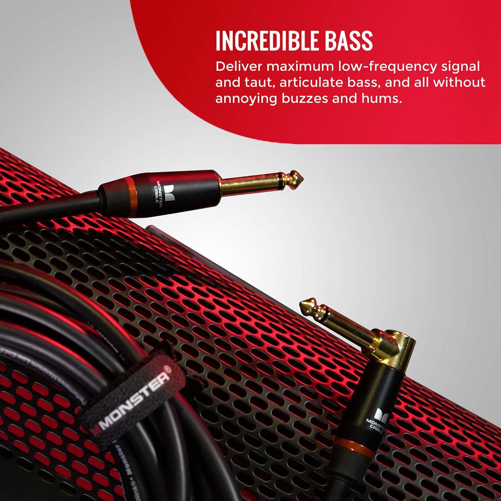 MONSTER CABLE 21ft Straight XL Plug for Bass 600551 BASS2-21A (M) Guitar,