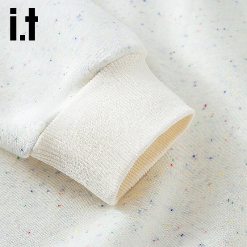 Izzue IT Women's Fall Colorful Speckle Half-Zip Polo Sweatshirt