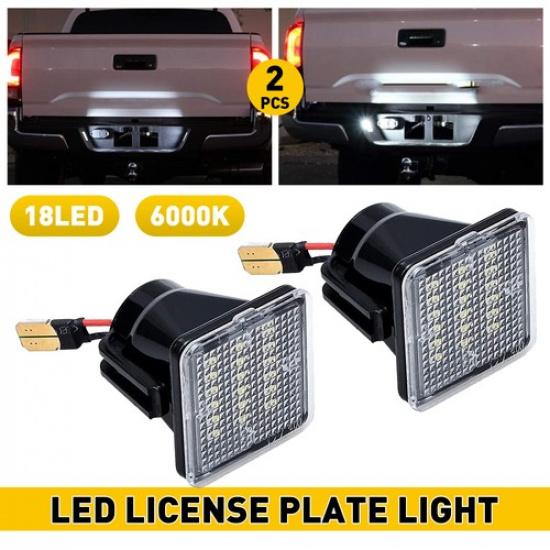 LED License Light Plate Tag Lamp 6000K For 2016- toyota tacoma tundra