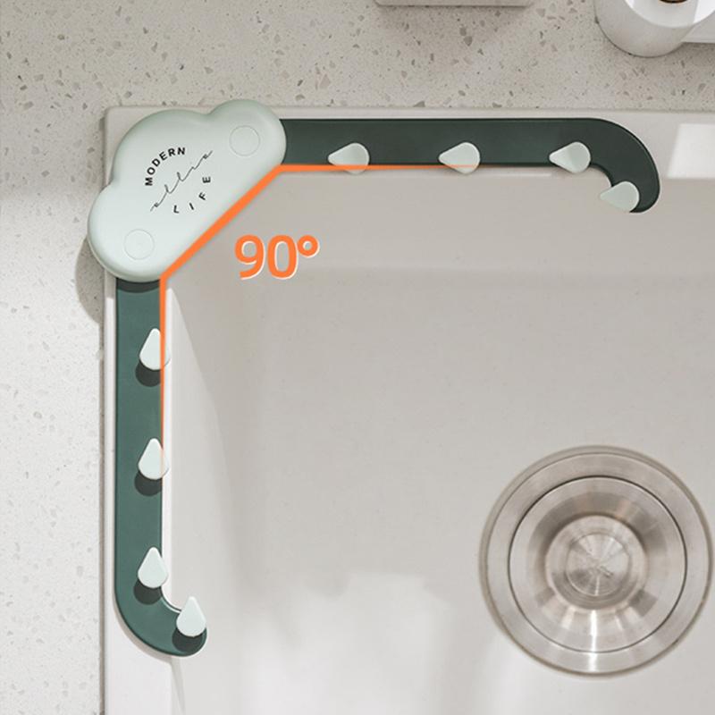 Filtro per lavello da cucina Rete triangolare per avanzi Filtro a rete Anti-intasamento Separazione dei residui monouso Borsa appesa Strumenti di scarico