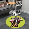 1pc Cat Artwork Office Round Area Rug,  Mat Suitable For Office, Under Office Chairs Bedroom Living Room Home Decor, Room Deco