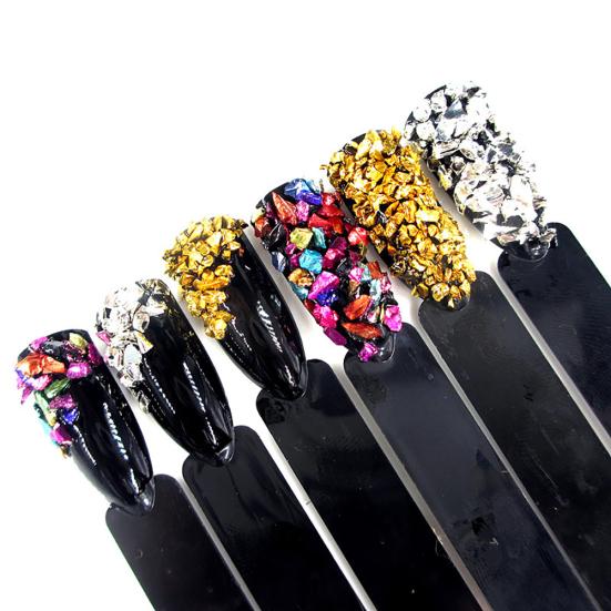 1 Pot Irregular Gravel Crushed Stone DIY Tips 3D Manicure Nail Art Decoration