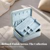 Velvet Jewelry Box with Zipper | tight zipAround Closure, TravelFriendly, Storage Box, for