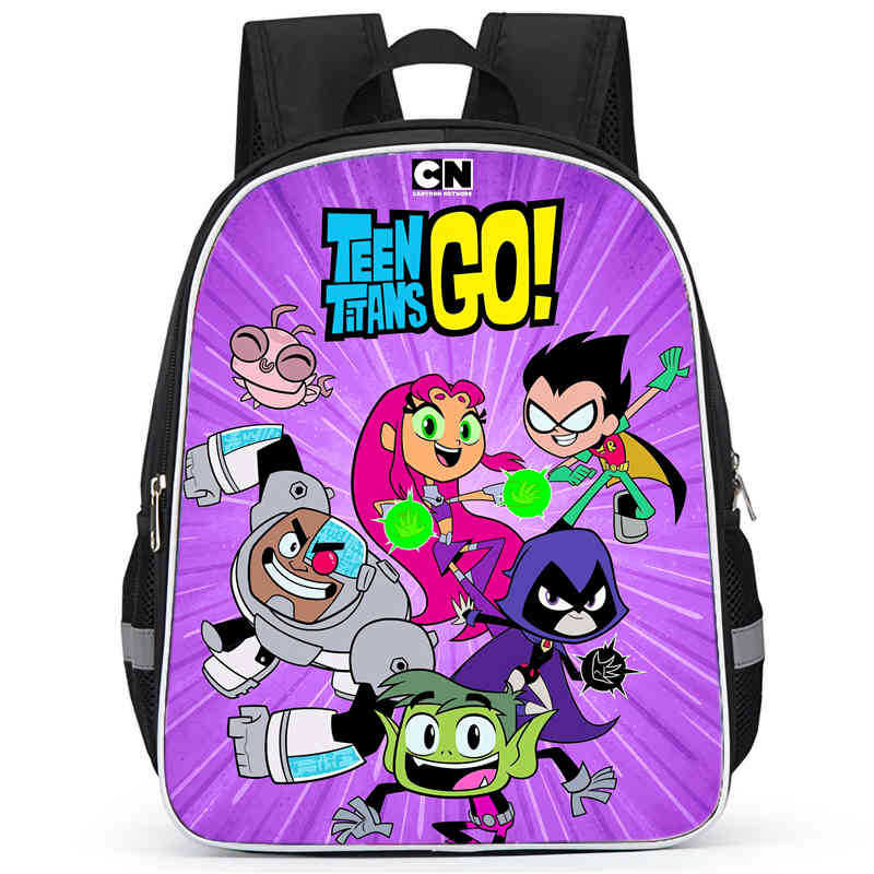 Teentitansgo Bag High Definition Printing Multifunctional Lightweight Backpack