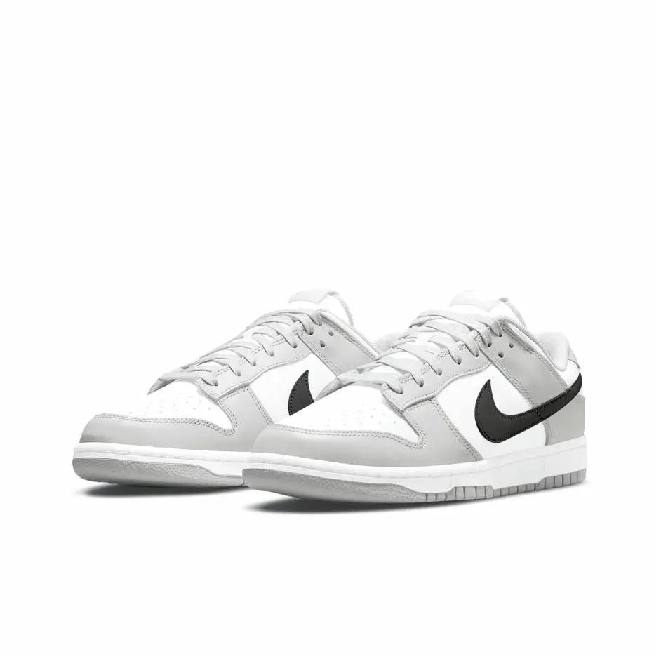 Nike Dunk Slip Resistant Abrasion Resistant Low top Skateboard Shoes Men's Black Gray DD1391-103(Team856-)
