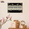 Spider Web Bat 2D Flat Tin Sign Weather Fade Resistant Wall Decor Decorative Home Store Gift