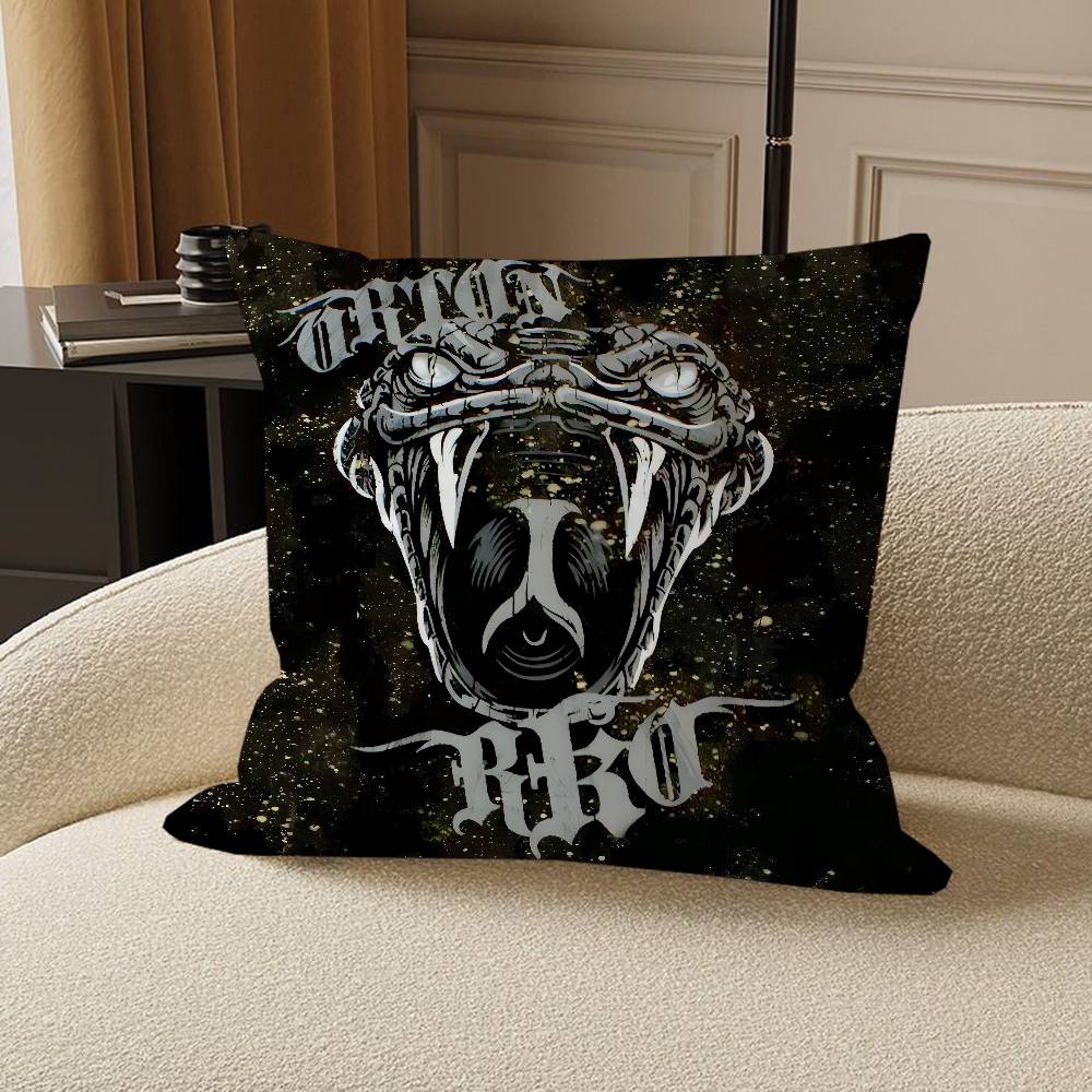 LOGO RKO Pillowcase Toon Gift Cushion Cover Bedroom Home Sofa Chair Seat Decor Pillow Case