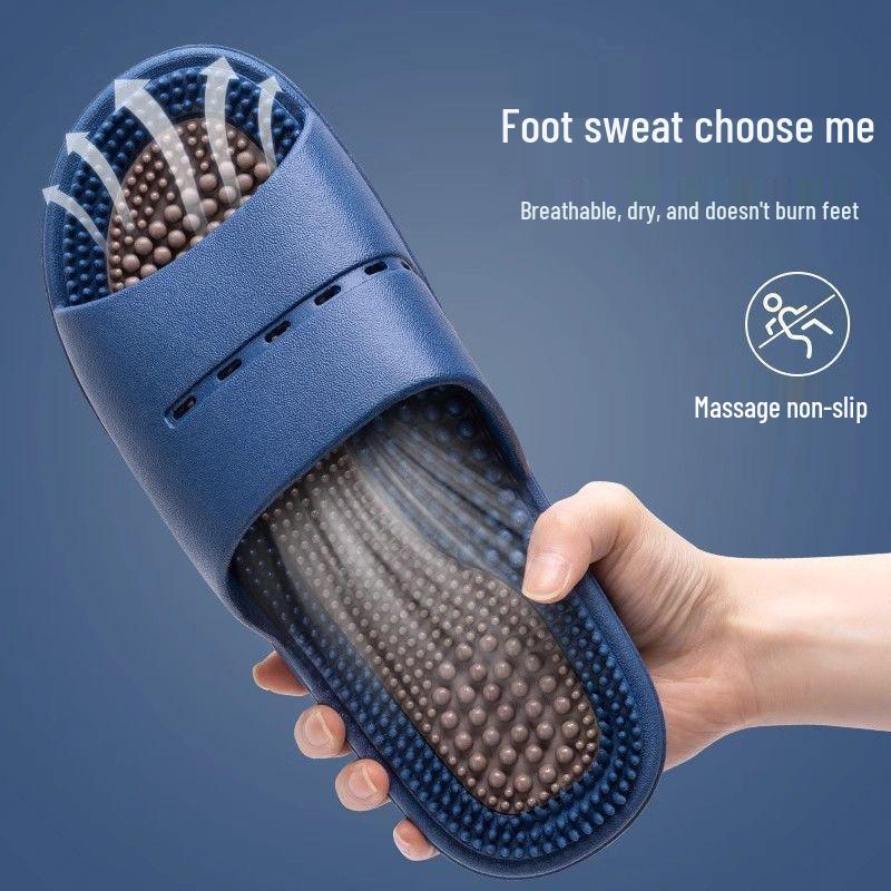 Men's & Women's 2025 Non-Slip Odor-Resistant Massage Slippers for Indoor/Outdoor Use