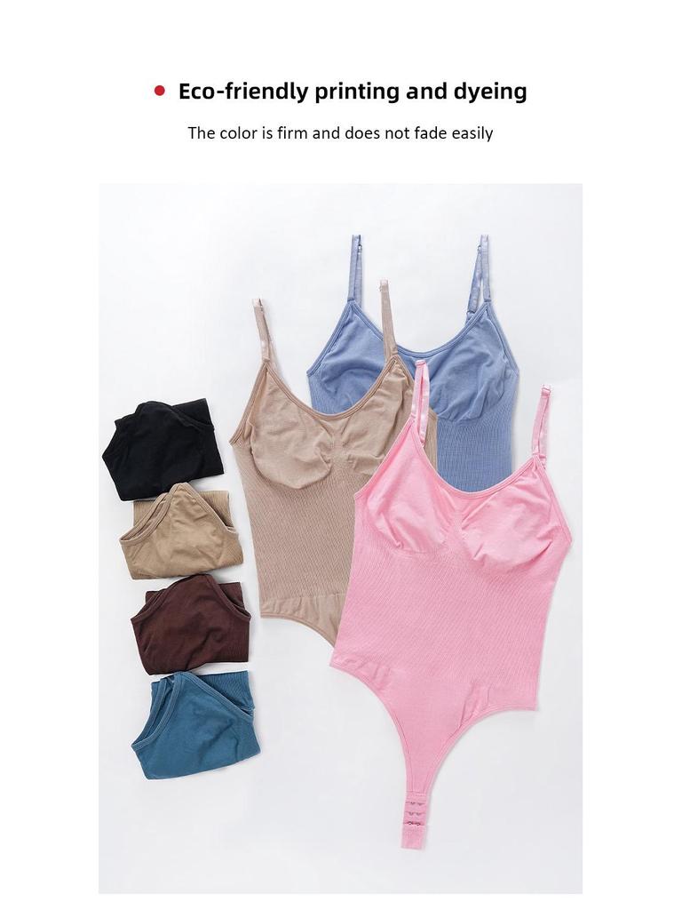 Damen Europäischer & Amerikanischer Verstellbarer Träger Bauchkontrolle Bodysuit String