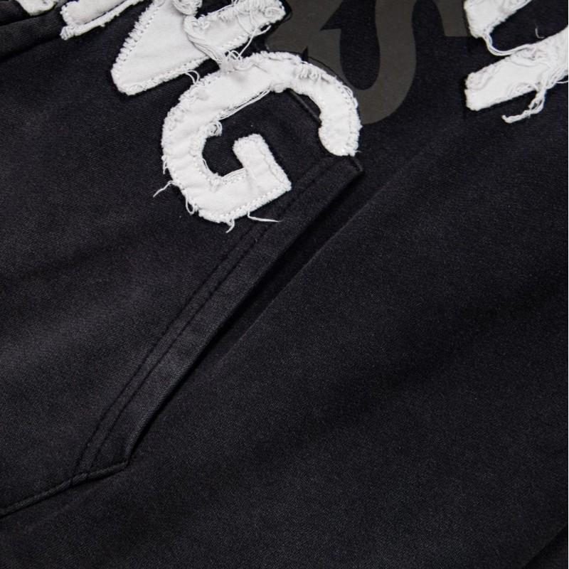 Unisex Streetwear Baumwoll-Hoodie Mit ARIRANG Stickerei Gewaschener Vintage-Stil Jugend Fans