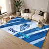 Custom Rug Warrington Wolves Pattern Print Name Text Soft Non‑Slip Floor Carpet for Home Indoor Decoration
