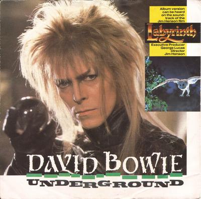 7inch Record DAVID BOWIE  Underground EA216 EMI 1986 UK Rock Used