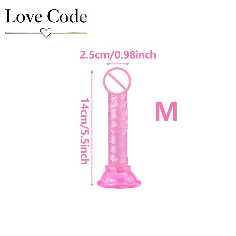 Transparent Dildo Suction Cup Jelly Dick Women Sex Toys Soft Masturbators Penis