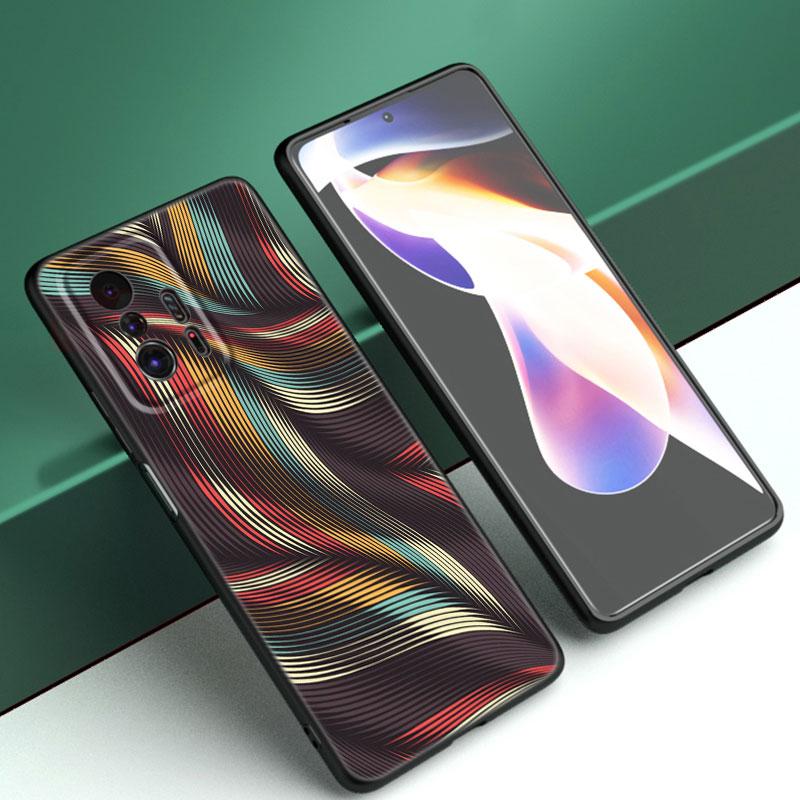 Ästhetische Afrikanische Wachs Fabic Telefon Fall Für Xiaomi Mi A2 8 9 SE Hinweis 10 10T 11 12 Lite 9T 11T 12S 12T Pro A3 6X 12X Schwarze Abdeckung