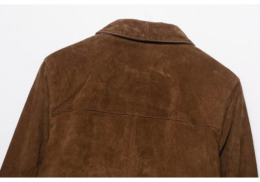 European & American Women's Short Pure Leather Jacket Coat - Hot Selling