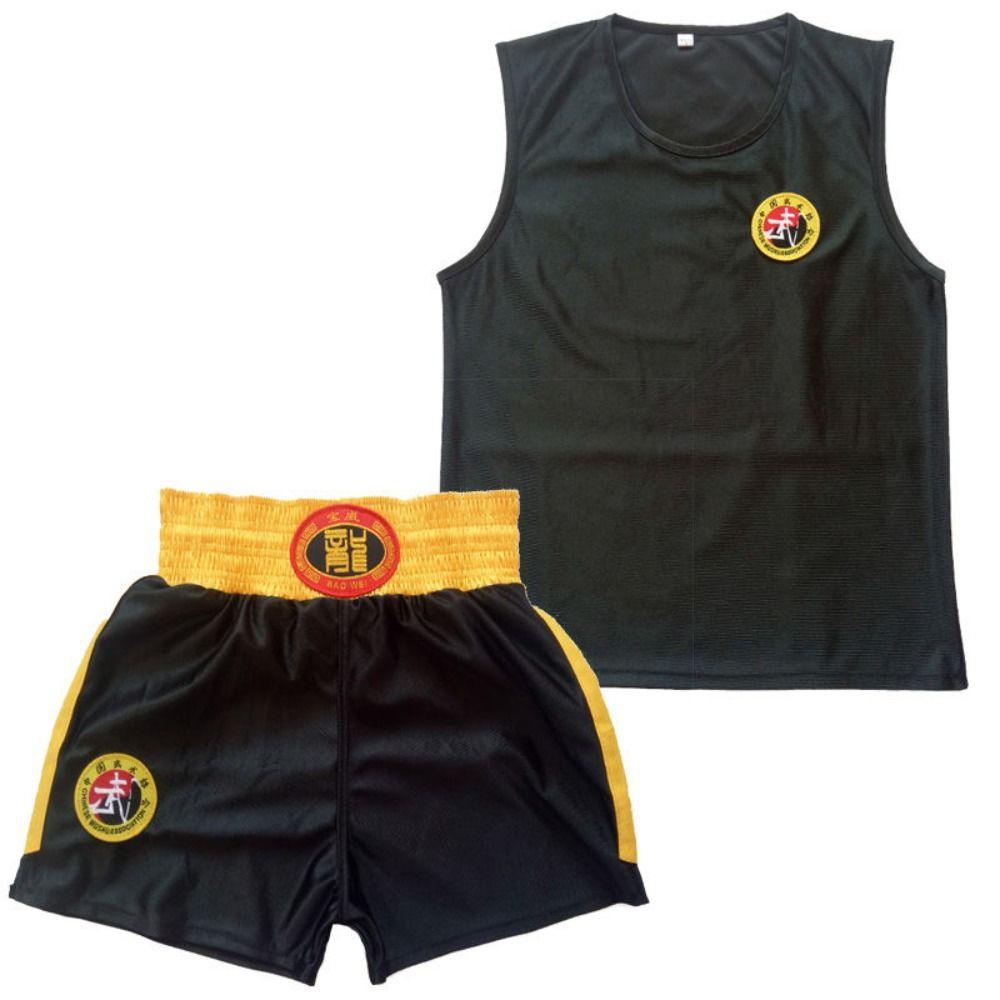 Free Combat Dragon Kick Boxing Suit Vest Sanda Uniform MMA Muay Thai Shorts and T-Shirts  Kids