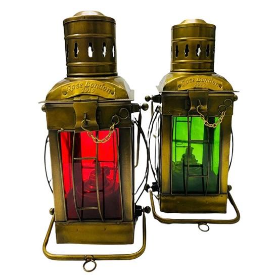 Лот из 2 морских масляных фонарей — фото 3