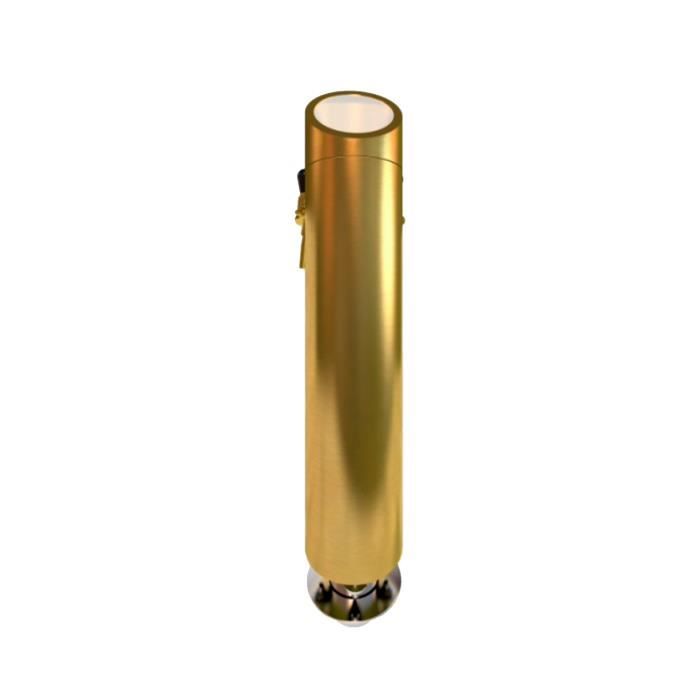 Beer Column - ICH-ZAPFE.DE - Tower Model - LED Lighting - Gold Finish - 114 Mm Ø