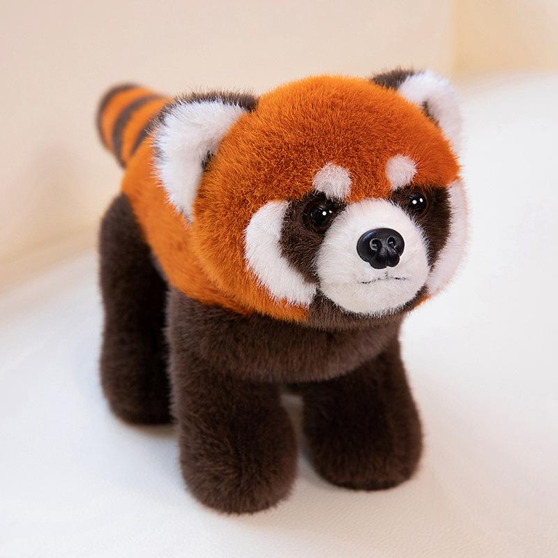 Cartoon Simulation Lying Down Little Raccoon Doll Plush Toy Raccoon Doll Children Soothing Rag Doll Birthday Gift