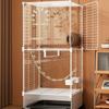 Luxury Splash-Proof Bird Cage: Large, Elegant Villa for Cockatiels, Tiger Skins, Thrushes, and Mynas