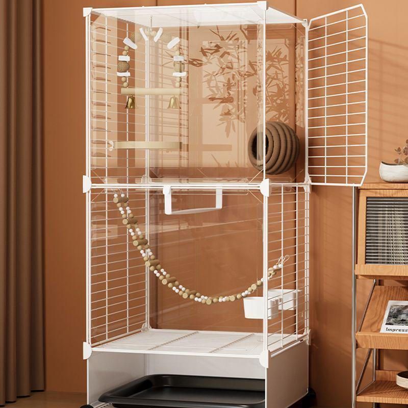 Luxury Splash-Proof Bird Cage: Large, Elegant Villa for Cockatiels, Tiger Skins, Thrushes, and Mynas