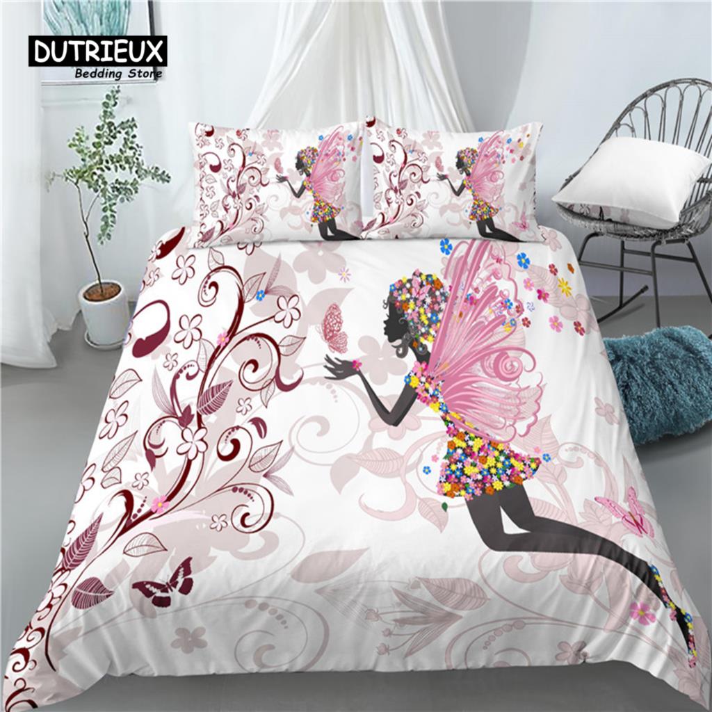 

Comforter Home Living Luxury 3D Butterfly Girl Print Bedding Set 2/3Pcs ( + ) Comfortable Eu/Us/Au Size Comforter (quilt)-EU Single(135*200cm)3pcs