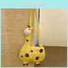 Giraffe Plush Bag For Girls Soft Fur Shoulder Purse With Zipper Closure For Daily Use