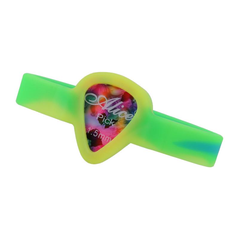 Personalized Guitar Pick Holder Bracelet - Portable Sleeve and Bezel Accessory