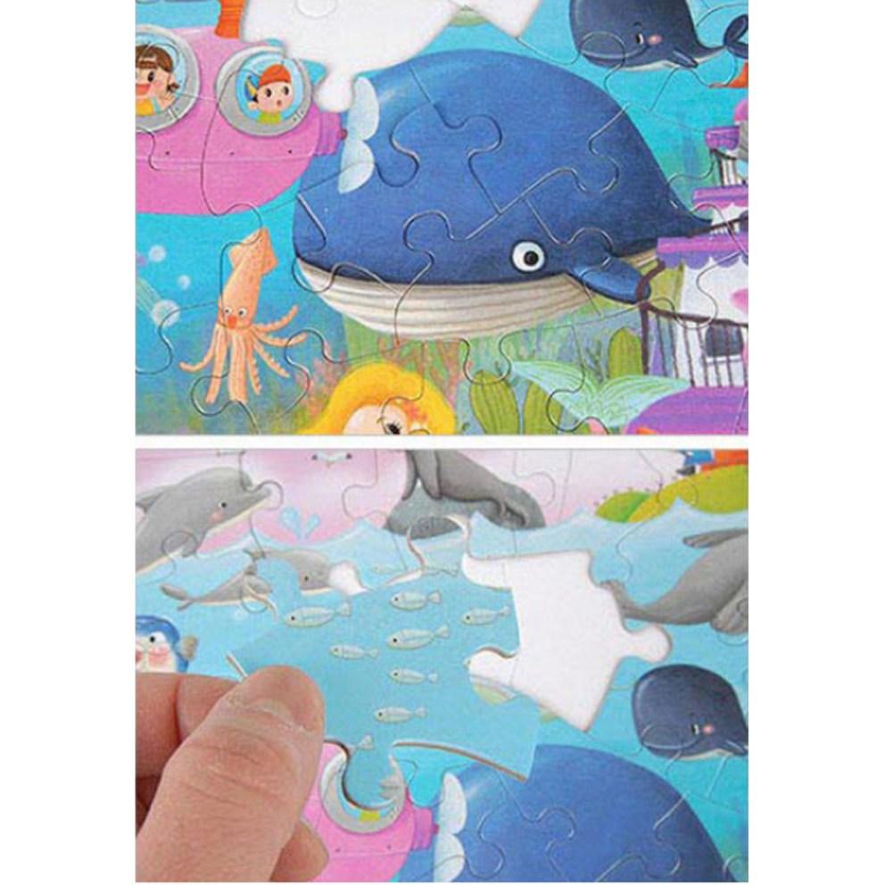 Worldbest Green Kids EQ&IQ Dinosaur & Ocean Jigsaw Puzzles