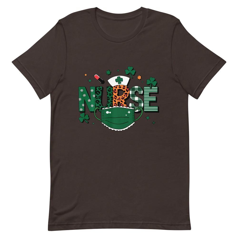 Bow Nursing Nurse Shamrock TShirt S