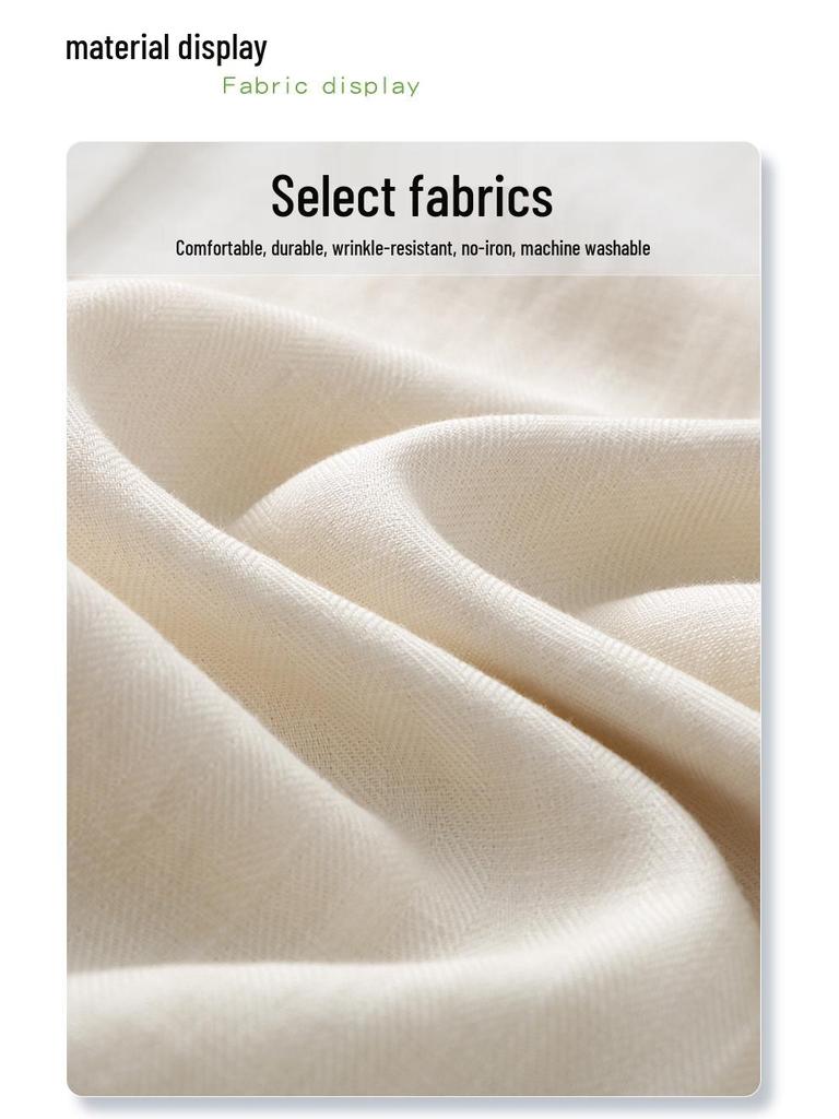 Damen Beige Tencel Weitbeinige Sommerhose mit Hoher Taille - 2025